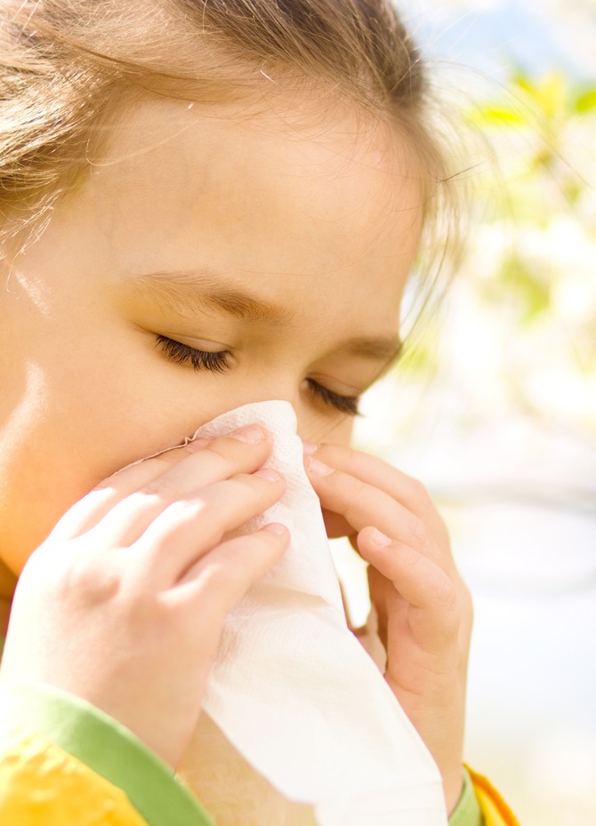 Nejčastější projev – alergická rýma