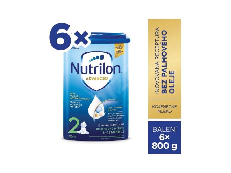 Nutrilon Advanced 2 kojenecké mléko 6x800 g