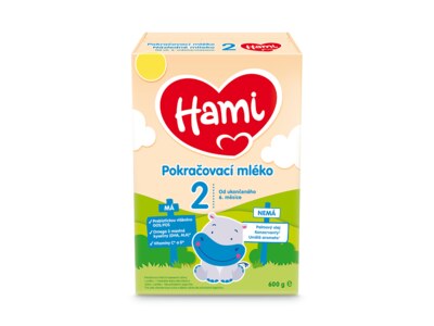 Hami 2 pokračovací mléko 600 g