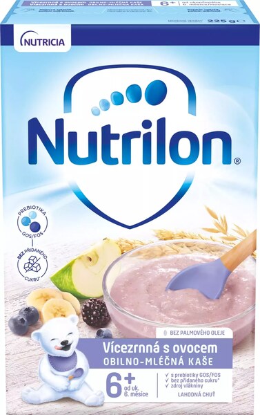 Nutrilon Vícezrnná kaše s ovocem 225 g