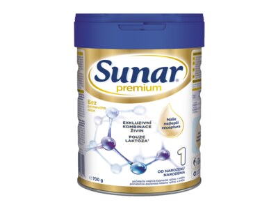 Sunar Premium 1 počáteční mléko 700 g