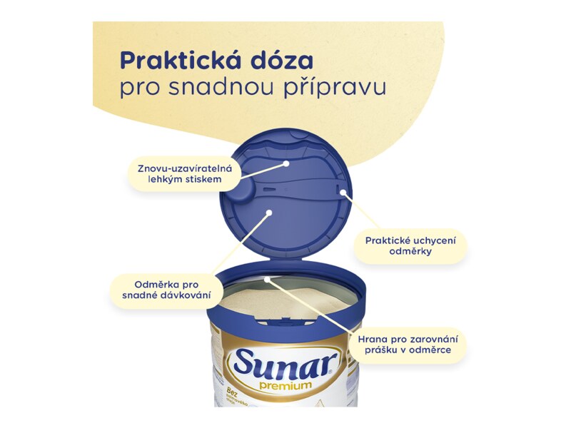 Sunar Premium 1 počáteční mléko 700 g