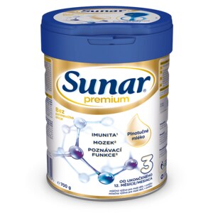 Sunar Premium 3 batolecí mléko 700 g Sunar Premium 3 batolecí mléko 700 g