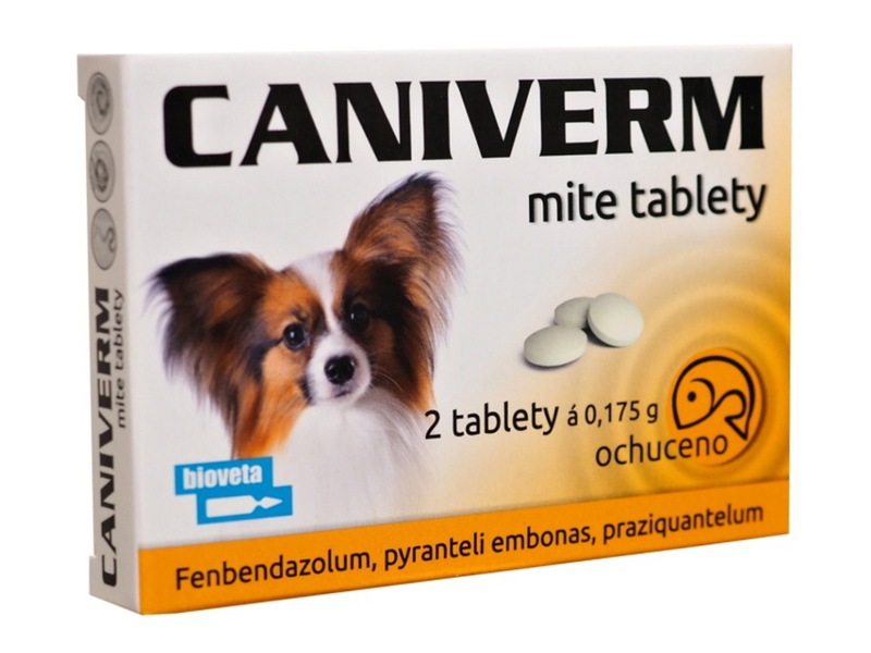 Caniverm mite 0,175 g 2 tablety