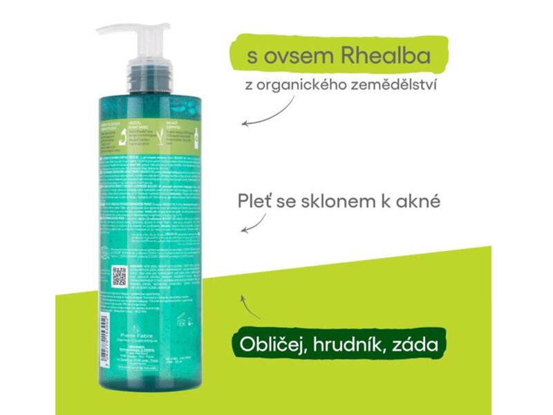 A-Derma Biology AC čisticí pěnivý gel na tvář, hruď a záda 400 ml