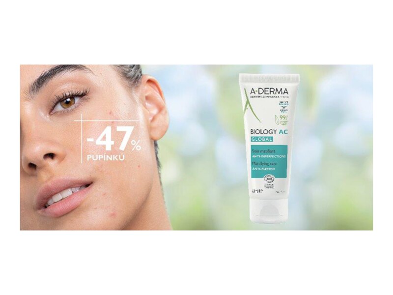 A-Derma Biology AC Global zmatňující péče proti nedokonalostem pleti 40 ml