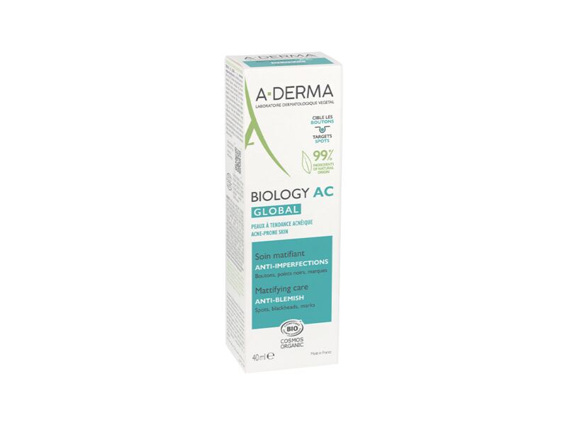 A-Derma Biology AC Global zmatňující péče proti nedokonalostem pleti 40 ml