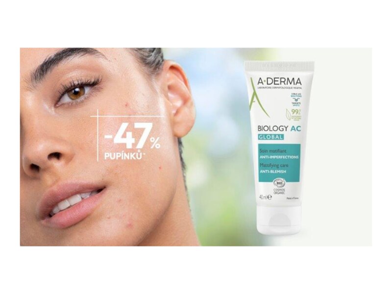 A-Derma Biology AC Global zmatňující péče proti nedokonalostem pleti 40 ml