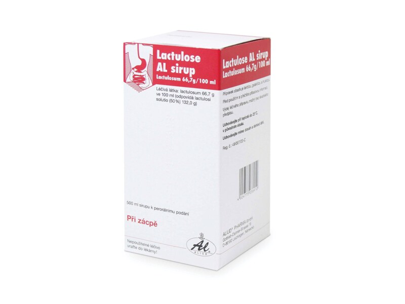 Lactulose AL sirup při zácpě 500 ml