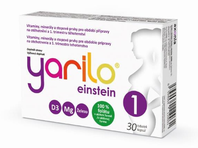 Yarilo Einstein 1 vitamíny pro těhotné 30 tobolek