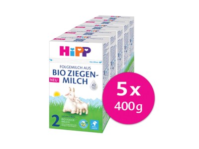 HiPP Kozí 2 BIO pokračovací mléko 6- 12 měsíců 5x400 g