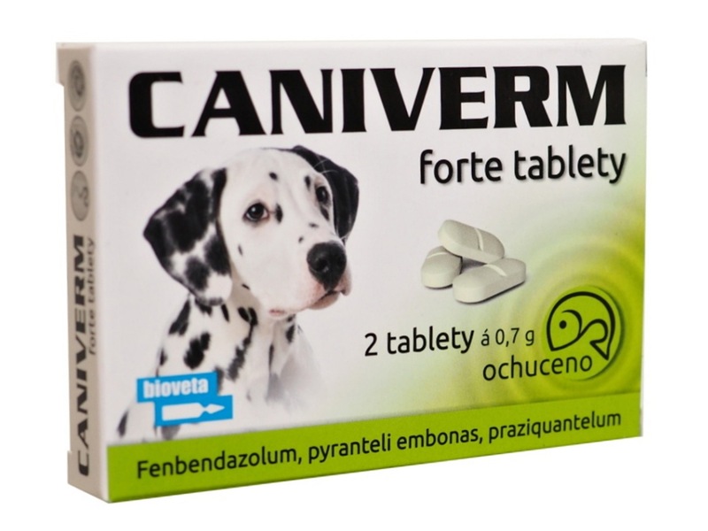 Caniverm Forte 0,7 g 2 tablety Caniverm Forte 0,7 g 2 tablety