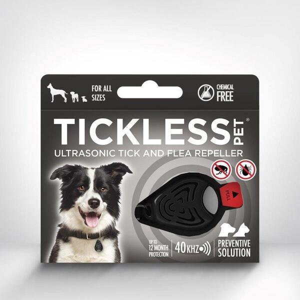 Tickless Pet ultrazvukový odpuzovač klíšťat a blech pro psy černý